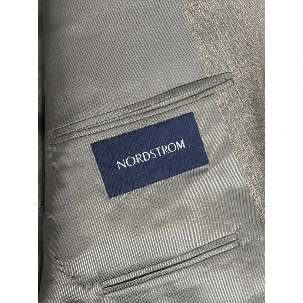 Vintage Burberry London Blazer 44R Silk Wool Plaid USA Union Made Nordstrom